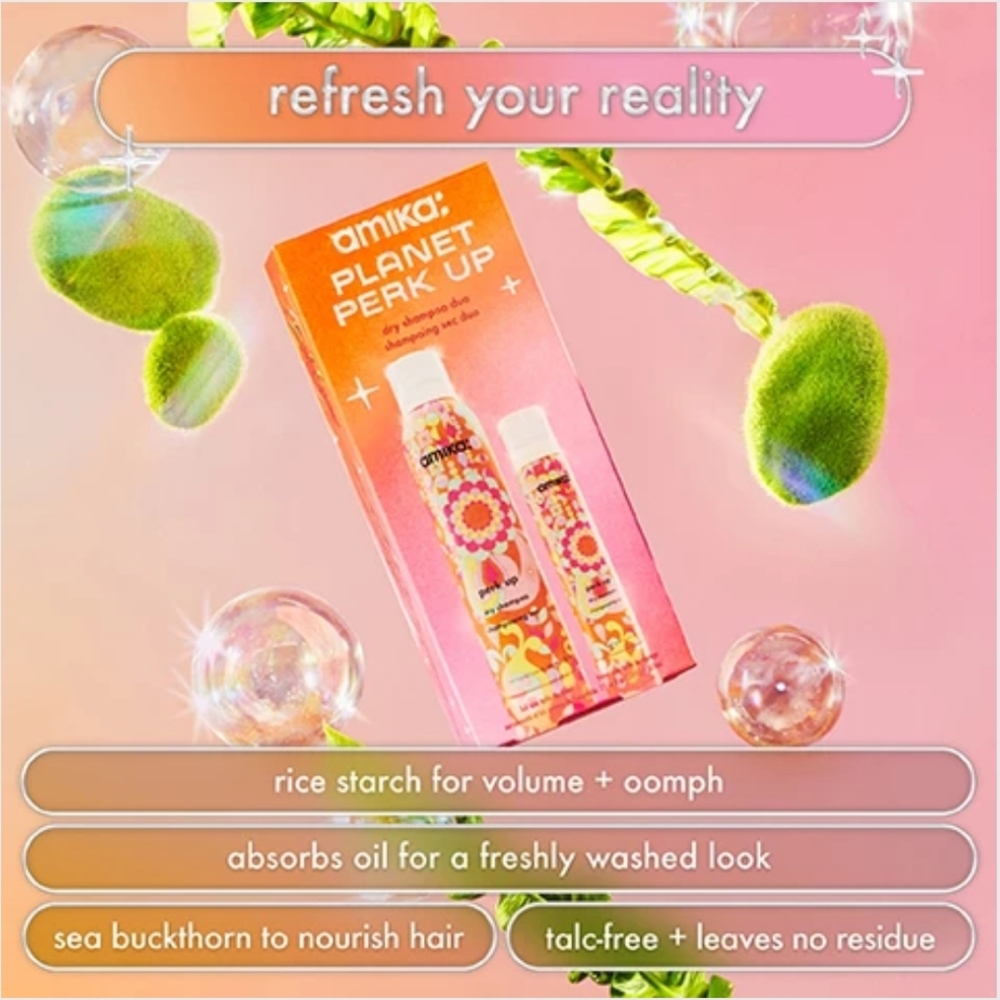 🆕️FIRM💕LAST SET🩷AMIKA PLANET PERK UP DRY SHAMPOO DUO/#1 DRY SHAMPOO/IN BOX - Picture 15 of 17